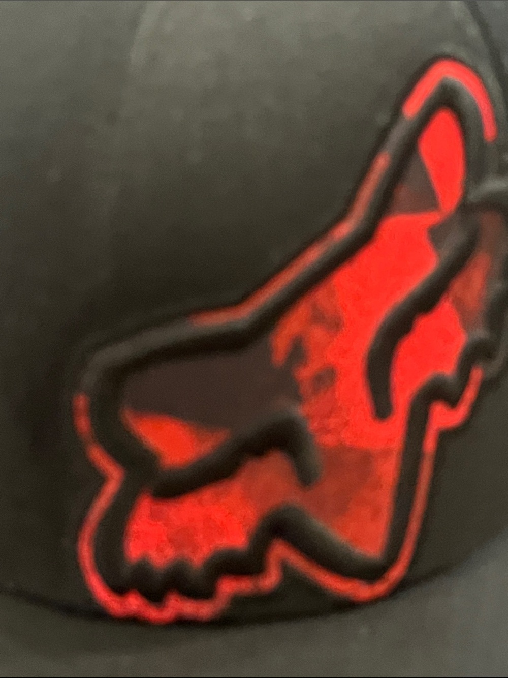 Fox Black Hat with Red Fox Head Logo - Picture 5 of 10